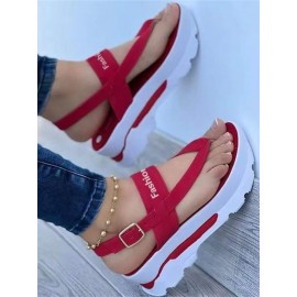 Soft Platform Thong Sandals